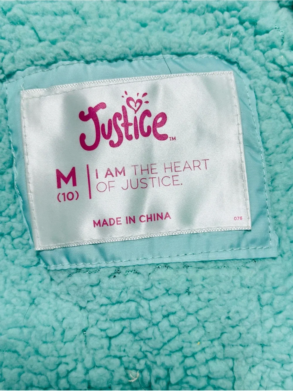 Justice Ombre Aqua to Navy Puffer Jacket K163